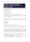 NEA-BC Certification EXAM QUESTION AND ANSWERS 100&percnt; CORRECT 2026