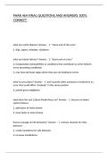 PHAR 464 FINAL QUESTIONS AND ANSWERS 100&percnt; CORRECT&period;
