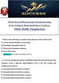 NR546 Final Exam 2026&sol;2027 Complete - Advanced Pharmacology Psychopharmacology   &lpar;Chamberlain PMHNP&rpar; &vert; 100&plus; Verified Q&A &vert; Exam Questions and Answers Study Guide