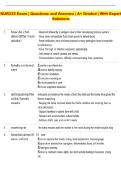 NUR235 Exam &vert; Questions and Answers &vert; A&plus; Graded &vert; With Expert  Solutions 