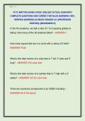 FCTC WRITTEN EXAM LATEST 2026-2027 ACTUAL EXAM WITH  COMPLETE QUESTIONS AND CORRECT DETAILED ANSWERS &lpar;100&percnt;  VERIFIED ANSWERS&rpar; &vert;ALREADY GRADED A&plus;&vert; &vert;&vert;PROFESSOR  VERIFIED&vert;&vert; &vert;&vert;BRANDNEW&excl;&excl;&excl;&vert;&vert; 