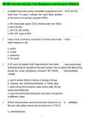 NR 661-Cardiovascular Test Questions and Answers Rated A