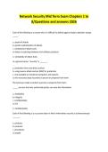 Network Security Mid Term Exam Chapters 1 to 8&sol;Questions and answers 2026