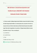 BIO 103 Exam 1 Actual Exam Questions and  Verified Answers 2026&sol;2027 with Detailed  Rationales Grade A Study Guide