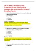 NR 507 Week 1&ndash;4 Midterm Exam  Preparation Newest With Complete  Questions And Correct Detailed Answers&vert;  Brand New Version 
