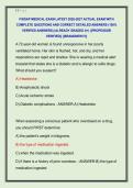 FISDAP MEDICAL EXAM LATEST 2026-2027 ACTUAL EXAM WITH  COMPLETE QUESTIONS AND CORRECT DETAILED ANSWERS &lpar;100&percnt;  VERIFIED ANSWERS&rpar; &vert;ALREADY GRADED A&plus;&vert; &vert;&vert;PROFESSOR  VERIFIED&vert;&vert; &vert;&vert;BRANDNEW&excl;&excl;&excl;&vert;&vert; 
