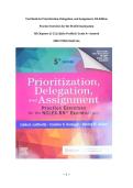 Test Bank for Prioritization&comma; Delegation&comma; and Assignment&comma; 5th Edition Practice Exercises for the NCLEX Examination &vert; All Chapters &lpar;1-22&rpar; &vert; Q&As Verified &vert; Grade A&plus; Assured &vert; ISBN 9780323683166
