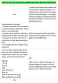 Pediatric HESI Case Study Fluid and Electrolytes Test Questions and Answers