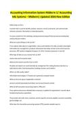 Accounting Information System Midterm 1&sol; Accounting Info Systems &ndash; Midterm&vert; Updated 2026 New Edition
