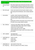 ShadowHealth Abdominal Pain Esther Park Test Questions with Answers Rated A