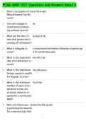 PCAB-AMO TEST Questions and Answers Rated A