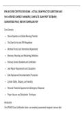 EPA 608 CERTIFICATION EXAM &lpar;CORE &plus; I&comma; II&comma; III&rpar; &ndash; ACTUAL EXAM PRACTICE QUESTIONS AND 100&percnt; VERIFIED CORRECT ANSWERS &vert; COMPLETE EXAM PREP TESTBANK &vert; GUARANTEED PASS &vert; INSTANT DOWNLOAD PDF