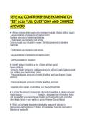 SERE 100 COMPREHENSIVE EXAMINATION TEST 2026 FULL QUESTIONS AND CORRECT ANSWERS
