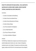 EPA 608 TYPE I CERTIFICATION TEST EXAM CALIFORNIA &ndash; ACTUAL EXAM PRACTICE  QUESTIONS AND 100&percnt; VERIFIED CORRECT ANSWERS &vert; COMPLETE EXAM PREP  TESTBANK &vert; GUARANTEED PASS &vert; INSTANT DOWNLOAD PDF