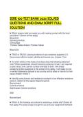 SERE 100 TEST BANK 2026 SOLVED QUESTIONS AND EXAM SCRIPT FULL SOLUTION