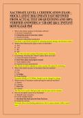 XACTIMATE LEVEL 1 CERTIFICATION EXAM &ndash; MOCK LATEST 2026 UPDATE FAST REVIWED  FROM ACTUAL TEST 100 QUESTIONS AND 100&percnt;  VERIFIED ANSWERS&vert; A&plus; GRADE Q&A &vert; INSTANT  DOWNLOAD PDF 