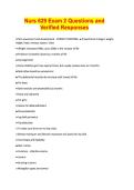 Nurs 629 Exam 2 Questions and Verified Responses&period;