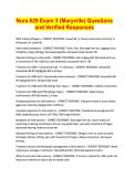 Nurs 629 Exam 3 &lpar;Maryville&rpar; Questions and Verified Responses&period;