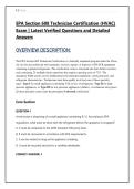 EPA Section 608 Technician Certification &lpar;HVAC&rpar; Exam &vert; Latest Verified Questions and Detailed Answers 