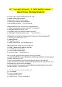 CFT Exam with all Correct & 100&percnt; Verified Answers &vert;Latest Version &vert;Already Graded A&plus;