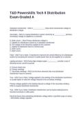 T&D Powerskills Tech II Distribution Exam-Graded A