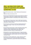 SPEA V 182 EXAM STUDY GUIDE 2026 COMPLETE QUESTIONS WITH ANSWERS GUARANTEED TO PASS