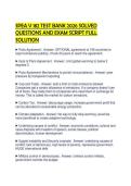 SPEA V 182 TEST BANK 2026 SOLVED QUESTIONS AND EXAM SCRIPT FULL SOLUTION