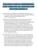 WGU D432 PA AND OA COMPREHENSIVE STUDY GUIDE 2026 FULL QUESTIONS AND SOLUTIONS GRADED A&plus;