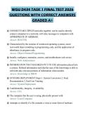 WGU D434 TASK 1 FINAL TEST 2026 QUESTIONS WITH CORRECT ANSWERS GRADED A&plus;