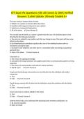 CFT Exam &num;1 Questions with all Correct & 100&percnt; Verified Answers &vert;Latest Update &vert;Already Graded A&plus;