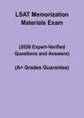 LSAT Memorization Materials 2026 &vert; Study Guide&comma; Tips & Strategies PDF