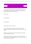 NU 578 Unit 3 Exam &lpar;2026&sol;2027&rpar; &ndash; Advanced Nursing &ndash; University of South Alabama &ndash; Practice Questions with Verified Solutions