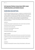 Life Insurance Producer License Exam 2026 &vert; Latest  Verified Questions and Detailed Answers 