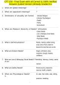 CFT 150 - Final Exam with all Correct & 100&percnt; Verified Answers &vert;Latest Version &vert;Already Graded A&plus;