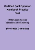 Certified Pool Operator &lpar;CPO&rpar; Practice Test 2017 &vert; Questions & Answers PDF