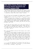 ONS ONCC Chemo Renewal 2025 Oncology Exams Questions and Answers Updated 2026