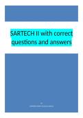 SARTECH II with correct questions and answers