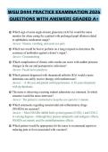 WGU D444 PRACTICE EXAMINATION 2026 QUESTIONS WITH ANSWERS GRADED A&plus;