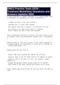 ONCC Practice Tests &lpar;OCN - Treatment Modalities&rpar; Questions and Answers Updated 2026
