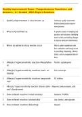 Quality Improvement Exam &vert; Comprehensive Questions and  Answers &vert; A&plus; Graded &vert; With Expert Solutions 