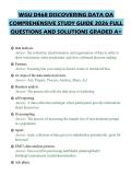 WGU D468 DISCOVERING DATA OA COMPREHENSIVE STUDY GUIDE 2026 FULL QUESTIONS AND SOLUTIONS GRADED A&plus;