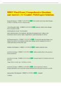 HDEV Final Exam &vert; Comprehensive Questions  and Answers &vert; A&plus; Graded &vert; With Expert Solutions