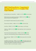 HDEV Final Exam Review &vert; Comprehensive  Questions and Answers &vert; A&plus; Graded &vert; With  Expert Solutions 