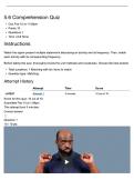 ASL 2013&vert;5&period;6 Comprehension Quiz&vert; 2026&vert; Updated &vert; questions and answers &vert; University of Texas&comma; San Antonio