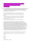 Disaster Nursing-Chapter 68 Latest Exam with Complete&sol;Verified Solutions&period;