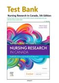 Test Bank For Nursing Research In Canada&comma; 5th Edition by Mina Singh&comma; Lorraine Thirsk&comma; Sarah Stahlke&comma; Ramesh Venkatesaperumal&comma; Geri LoBiondo-Wood&comma; Judith Haber&period;&vert; COMPLETE GUIDE A&plus;&period;