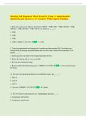 Hearing Aid Dispenser Mock Exam &num;1 Exam &vert; Comprehensive  Questions and Answers &vert; A&plus; Graded &vert; With Expert Solutions 