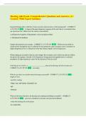 Hearing Aids Exam &vert; Comprehensive Questions and Answers &vert; A&plus;  Graded &vert; With Expert Solutions