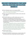 WGU D487 COMPREHENSIVE STUDY GUIDE 2026 FULL QUESTIONS AND SOLUTIONS GRADED A&plus;