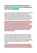 WGU D545 OA&colon; OBJECTIVE ASSESSMENT &lpar;HEALTH-CARE ADMINISTRATION EVOLUTION&comma; SYSTEM & LEADERSHIP - 2026 LATEST UPDATE &lpar;100 Questions & Verified Answers &rpar;